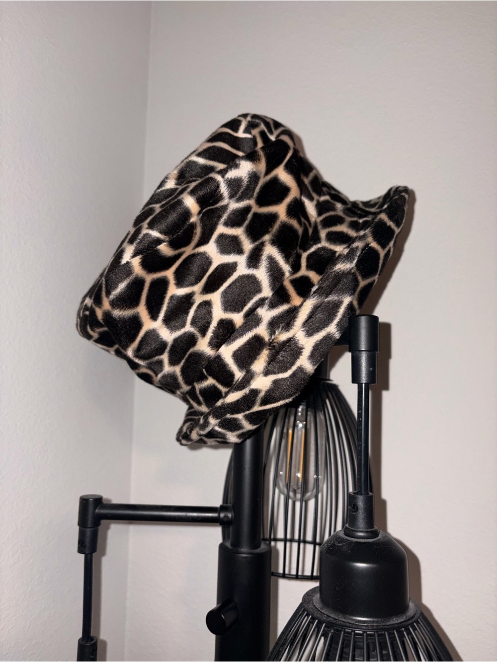 San Francisco Hat Co. Giraffe Print Faux Fur Bucket Hat